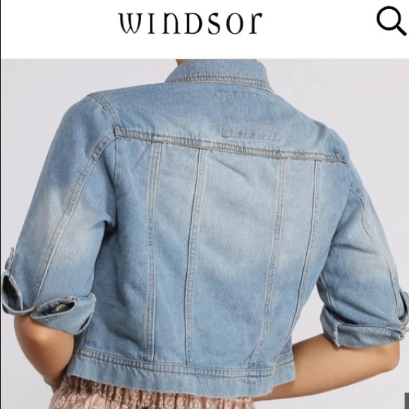 BRAND NEW Cropped Denim Jacket - WindsorStore - Picture 2 of 6